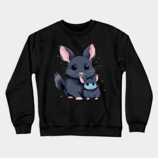 Chinchilla Fathers Day Crewneck Sweatshirt by JH Mart